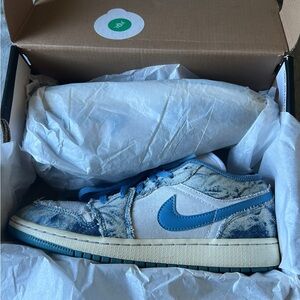 Air Jordan 1 Low GS 'Washed Denim'